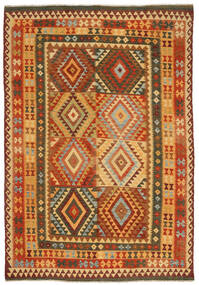 Kilim Afghan Old Style Tapis 205X291 De Laine Carpetvista