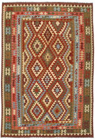  Oriental Kilim Afghan Old Style Rug 203X289 Wool, Afghanistan Carpetvista