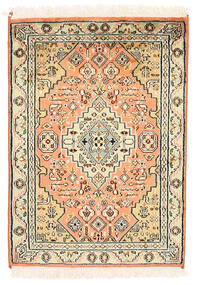  Oriental Kashmir Pure Silk Rug 46X65 Silk, India Carpetvista