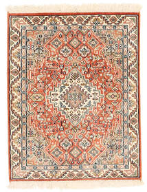  Oriental Kashmir Pure Silk Rug 49X62 Silk, India Carpetvista