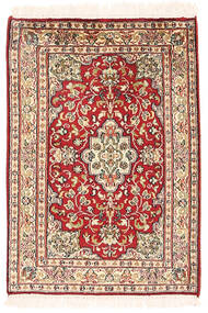 46X66 Kashmir Pure Silk Rug Oriental (Silk, India) Carpetvista
