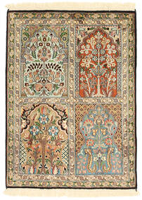 65X89 Kashmir Pure Silk Rug Oriental (Silk, India) Carpetvista