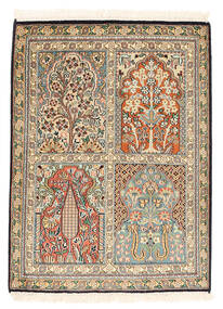 62X98 Kashmir Pure Silk Rug Oriental (Silk, India) Carpetvista