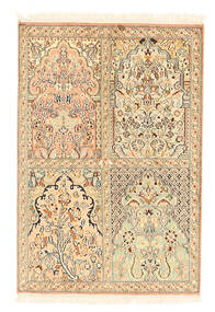 64X94 Kashmir Pure Silk Rug Oriental (Silk, India) Carpetvista