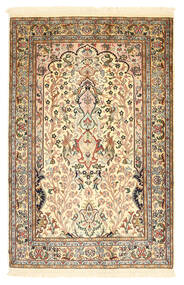  Oriental Kashmir Pure Silk Rug 80X122 Silk, India Carpetvista