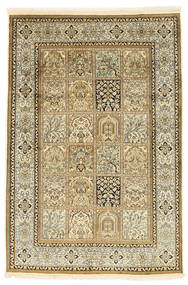 Oriental Kashmir Pure Silk Rug 126X188 Silk, India Carpetvista