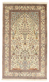  Oriental Kashmir Pure Silk Rug 124X210 Silk, India Carpetvista