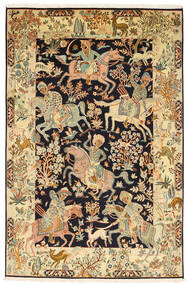 Kashmir Pure Silk Pictorial Rug 125X192 Silk, India Carpetvista