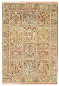 129X188 Kaschmir Reine Seide Teppich Orientalischer (Seide, Indien) Carpetvista