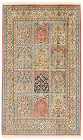 絨毯 カシミール ピュア シルク 76X125 (絹, インド)