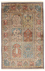 93X143 Kashmir Pure Silk Rug Oriental (Silk, India) Carpetvista