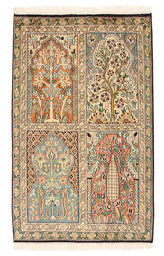 68X91 Kashmir Pure Silk Rug Oriental (Silk, India) Carpetvista