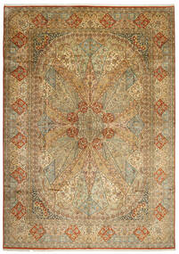 絨毯 カシミール ピュア シルク 311X435 大きな (絹, インド)