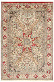 188X280 Kashmir Pure Silk Rug Oriental (Silk, India) Carpetvista