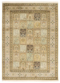 156X211 Kaschmir Reine Seide Teppich Orientalischer (Seide, Indien) Carpetvista