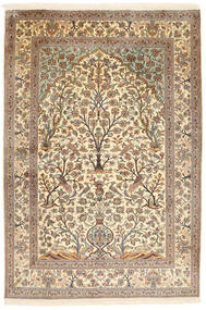124X183 Kashmir Pure Silk Rug Oriental (Silk, India) Carpetvista