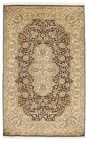 100X158 Kashmir Pure Silk Rug Oriental (Silk, India) Carpetvista