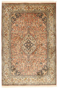124X186 Kashmir Pure Silk Rug Oriental (Silk, India) Carpetvista