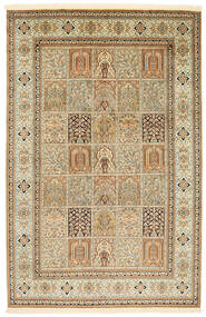  Oriental Kashmir Pure Silk Rug 155X240 Silk, India Carpetvista
