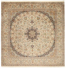 248X248 Kaschmir Reine Seide Teppich Orientalischer Quadratisch (Seide, Indien) Carpetvista