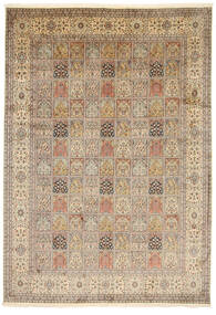 216X318 Kashmir Pure Silk Rug Oriental (Silk, India) Carpetvista