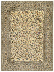Keshan Patina Rug 300X398 Beige/Yellow Large Wool, Persia/Iran Carpetvista