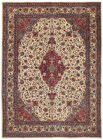 Tapete Persa Mashad Patina 302X408 Vermelho/Bege Grande (Lã, Pérsia/Irão)