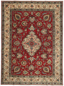 絨毯 タブリーズ パティナ 300X407 茶色/レッド 大きな (ウール, ペルシャ/イラン)