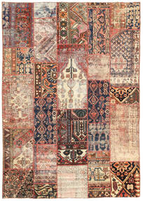 Patchwork Teppich 173X248 Wolle, Persien/Iran Carpetvista
