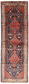 絨毯 ハマダン 102X305 廊下 カーペット レッド/ダークピンク (ウール, ペルシャ/イラン)