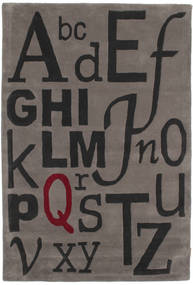 120X180 Alfombra Letters Handtufted Moderna (Lana, India)