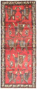 Afshar Teppich 101X260 Läufer Wolle, Persien/Iran Carpetvista