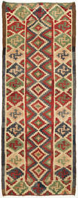 140X362 Kilim Fars Rug Oriental Runner
 (Wool, Persia/Iran) Carpetvista