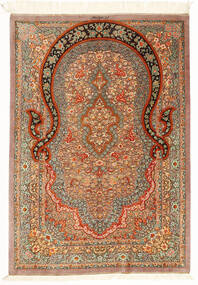  Orientalsk Ghom Silke Teppe 100X151 Silke, Persia/Iran