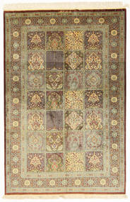  Orientalisk Ghom Silke Signerad: Ghom Kazemi Matta 100X154 Silke, Persien/Iran