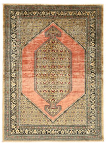  Persisk Ghom Silke Teppe 105X142 (Silke, Persia/Iran)