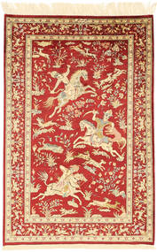  72X113 Ghom Seide Teppich Persien/Iran