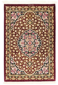 絨毯 クム シルク 77X117 (絹, ペルシャ/イラン)