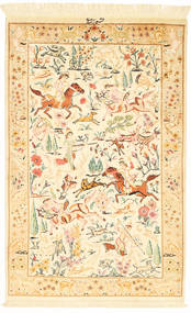 絨毯 ペルシャ クム シルク 78X123 (絹, ペルシャ/イラン)