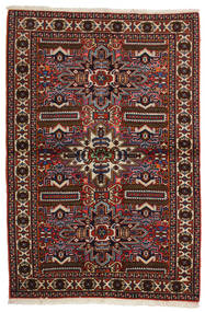  99X150 Medallion Small Hamadan Rug Wool, Carpetvista