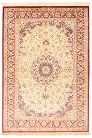 Qum Silk Rug 131X190 Silk, Persia/Iran