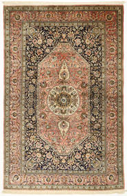  Orientalischer Ghom Seide Teppich 138X214 Seide, Persien/Iran