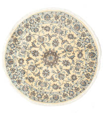  Ø 138 Nain Rug Oriental Round (Wool, Persia/Iran) Carpetvista