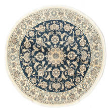  Oriental Nain Rug Ø 140 Round Wool, Persia/Iran Carpetvista