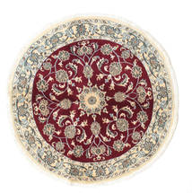  Orientalischer Nain Teppich Ø 137 Rund Wolle, Persien/Iran Carpetvista