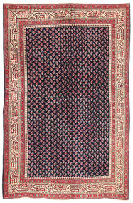 絨毯 ペルシャ サルーク パティナ 131X208 レッド/ブラック (ウール, ペルシャ/イラン)