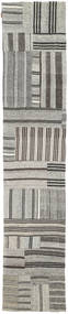  88X448 Small Kilim Patchwork Rug Wool, Carpetvista