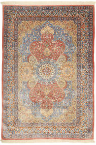 絨毯 クム シルク 署名: Ojagholo 133X194 (絹, ペルシャ/イラン)