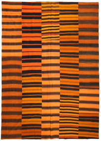 絨毯 キリム パッチワーク 250X355 オレンジ/茶色 大きな (ウール, トルコ)