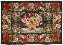 260X390 Kelim Rosen Teppich Orientalischer Großer (Wolle, Moldawien) Carpetvista